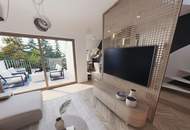3,7m Raumhöhe im DG, Garage mit 2 Stellplätze, Atrium, Aufzug in die Wohnung und 360° Dachterrasse