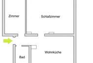 Neu sanierte, 2-Zimmerwohnung mit Balkon und Ausblick ins Grüne!