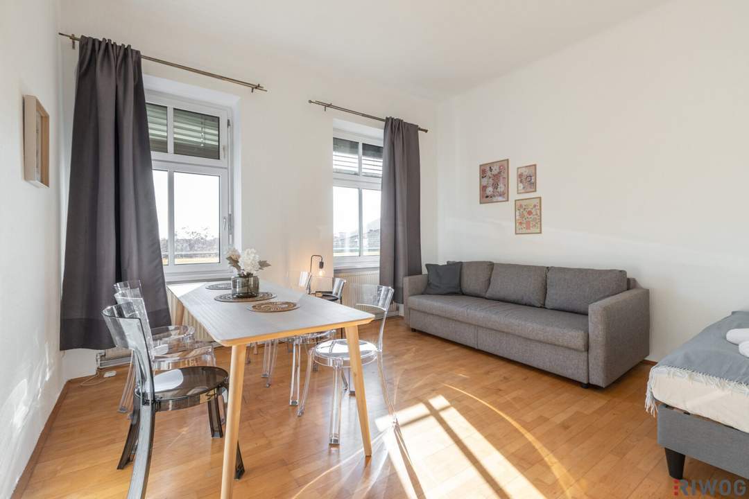2 ZIMMER ALTBAUWOHNUNG mit ca. 103m² EIGENGARTEN und GARTENHÜTTE II 3. OG MIT LIFT II AIRBNB oder SELBST EINZIEHEN II NÄHE U6/AKH/VOLKSOPER/WUK