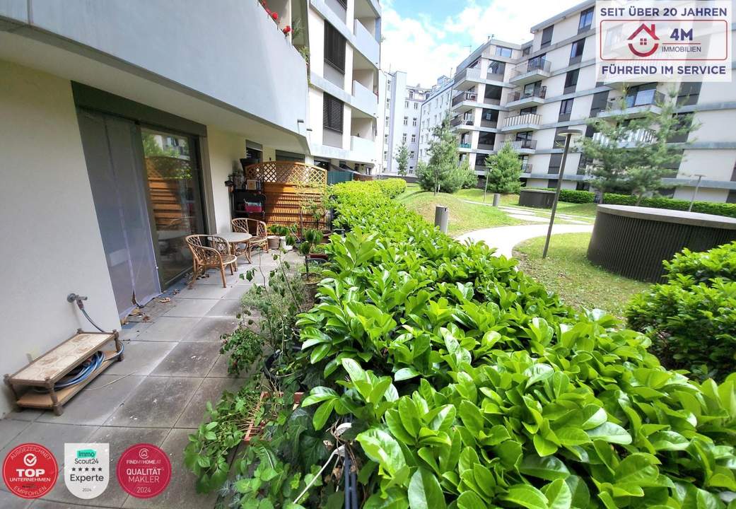 PREIS REDUZIERT- 2- Zimmerwohnung mit Eigengarten ( Terrasse ) in einer schönen Anlage!