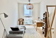 32. Etage: Luxus Wohnen hoch über der Skyline: Donauzentrum und U1 Kagran
