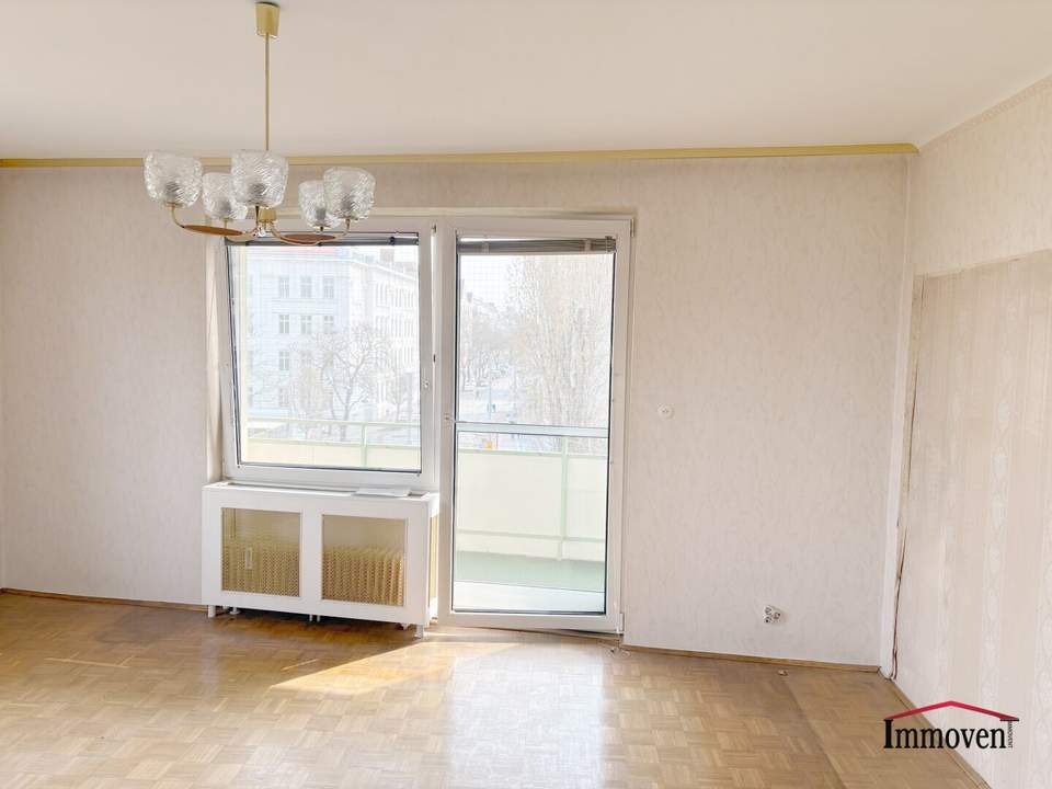 SANIERUNGSBEDÜRFTIG - helle 2-Zimmerwohnung mit Loggia Nähe Matzleinsdorfer Platz (in Zukunft mit U-bahn U5 Station)