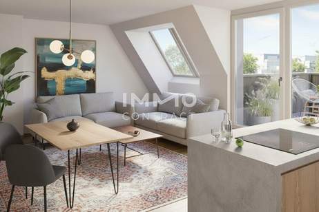 WOHN(T)RAUM OBERLAA: Neubau-Dachgeschoss mit Charme &amp; Komfort, Wohnung-kauf, 347.500,€, 1100 Wien 10., Favoriten