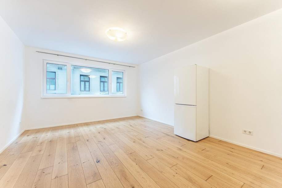 Hinreißende straßenseitige Erdgeschoß-Garconniere nahe Westbahnhof zu vermieten!, Wohnung-miete, 690,00,€, 1150 Wien 15., Rudolfsheim-Fünfhaus