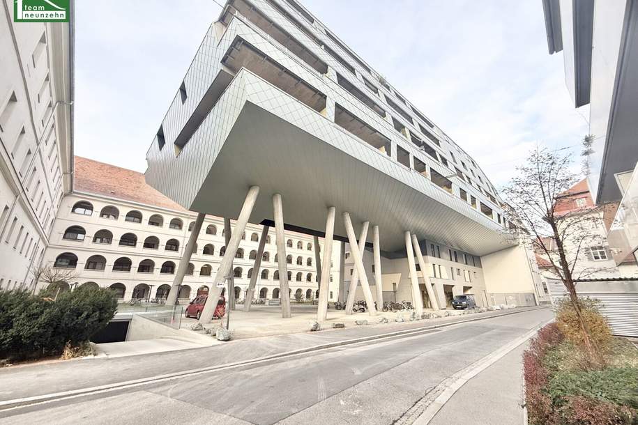 Attraktive 2-Zimmer-Stadtwohnung mit Balkon, Blick auf den Schlossberg und Stellplatz in der Tiefgarage, Wohnung-miete, 849,00,€, 8020 Graz(Stadt)