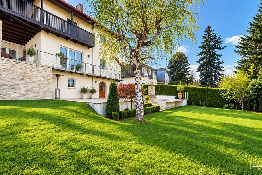 ARCHITEKTENVILLA MIT POOL AM LAINZER TIERGARTEN – AUSSERGEWÖHNLICHE ARCHITEKTUR IN EXKLUSIVER GRÜNLAGE | ZELLMANN IMMOBILIEN, Haus-kauf, 2.199.000,€, 1130 Wien 13., Hietzing