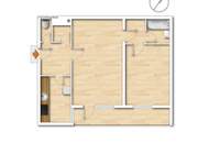 Innenhofseitige 2-Zimmer-Wohnung mit verglaster Loggia in U6-Nähe!