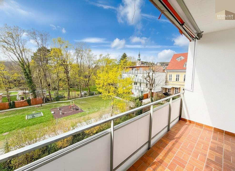 Zentrale Lage in Baden: 3-Zimmer-Wohnung mit sonniger Loggia