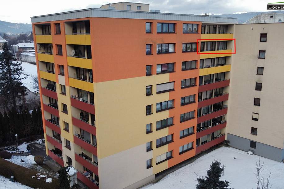 3,5 Zimmer-Wohnun im 7. OG +++ 98 m² Gesamtnutzfläche inkl. Balkon / Loggia mit traumhafter Aussicht+++, Wohnung-kauf, 109.900,€, 8750 Murtal