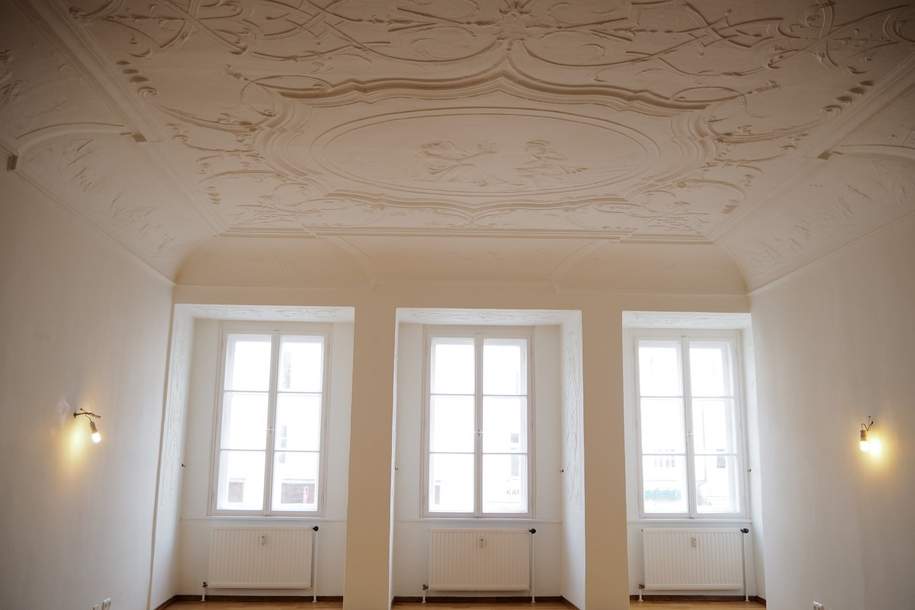 Elegante Loft-Wohnung mit Stuckdecken &amp; Intarsientüren, Wohnung-miete, 738,06,€, 4600 Wels(Stadt)