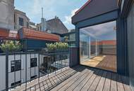 Außergewöhnliche DG-Maisonette mit 2 Terrassen beim Naschmarkt mit Garage im Haus