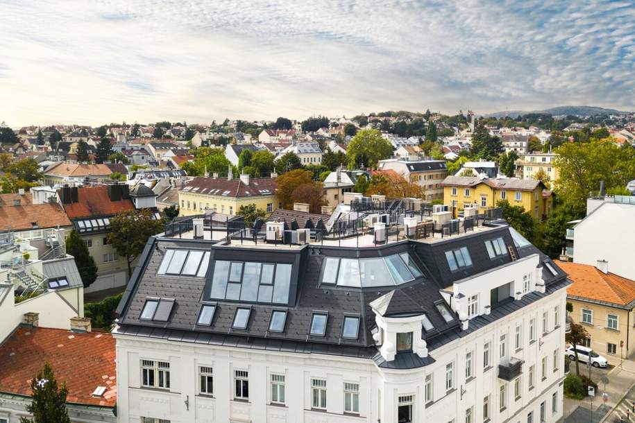 4-Zimmer Dachgeschosswohnung mit herausragender Dachterrasse und Blick auf den Schafberg | nahe dem Sternwartepark, Wohnung-kauf, 1.599.000,€, 1180 Wien 18., Währing