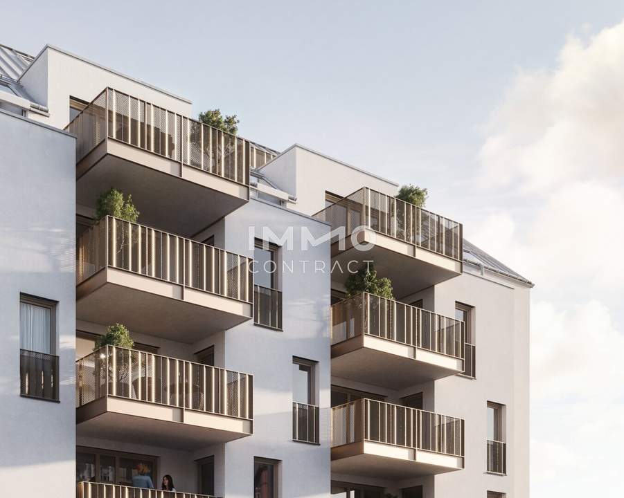 Durchdacht geschnittene 2-Zimmer-Erstbezugswohnung mit großzügigem Balkon