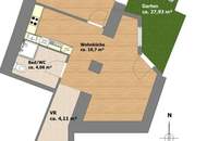 Hofseitige Gartenwohnung nahe Wertheimsteinpark und Heiligenstadt