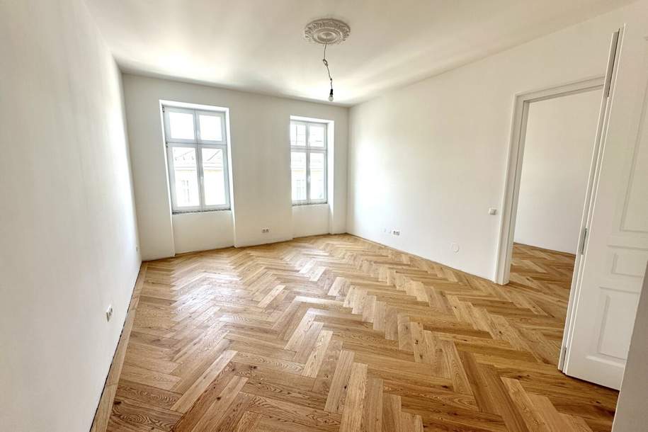 NEUER GRUNDRISS!! 4-Zimmer im Altbau-Erstbezug mit großer Loggia und feinster Qualität + Top Lage!, Wohnung-kauf, 769.000,€, 1050 Wien 5., Margareten