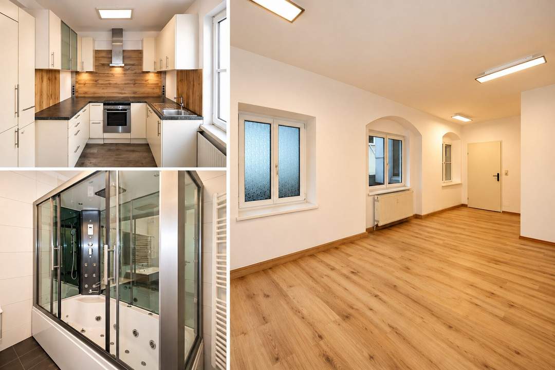 Ruhige, sanierte, teilmöblierte 88 m² Altstadthauswohnung in Freistädter Zentrumslage