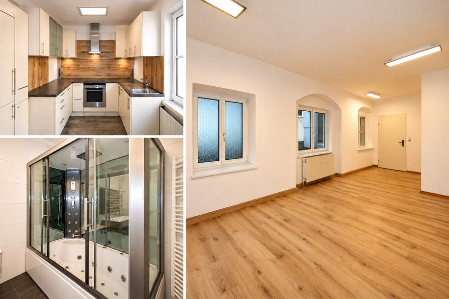 Ruhige, sanierte, teilmöblierte 88 m² Altstadthauswohnung in Freistädter Zentrumslage, Wohnung-miete, 1.080,00,€, 4240 Freistadt