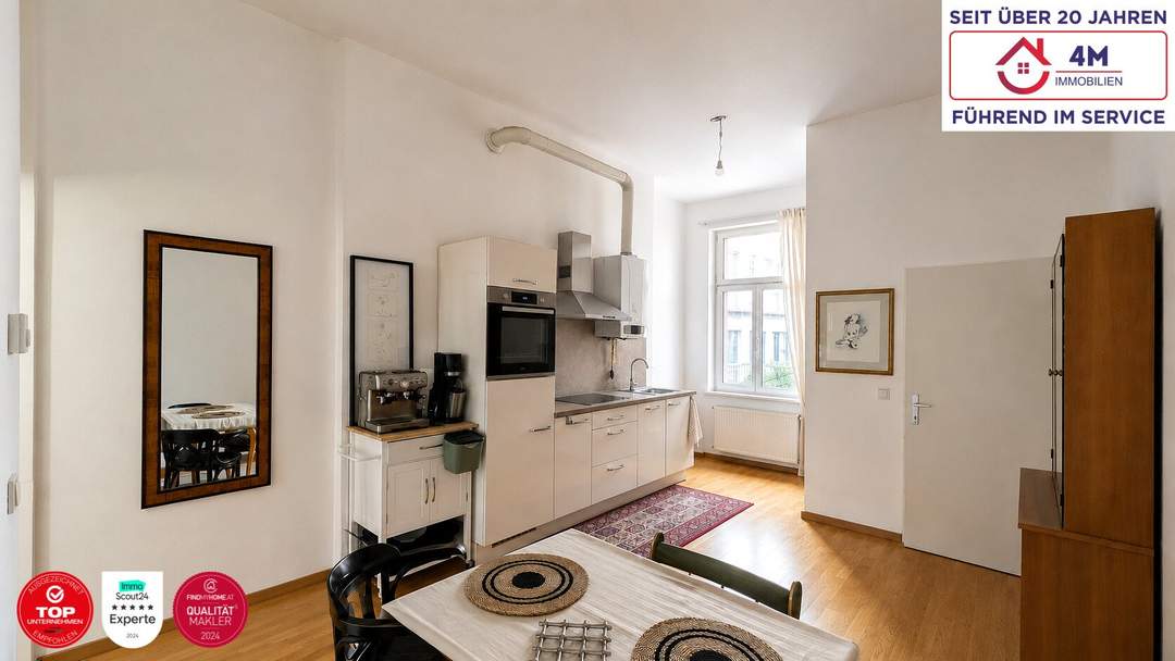 Altbauflair in Perfektion – Exklusive 2-Zimmerwohnung mit hochwertiger Sanierung