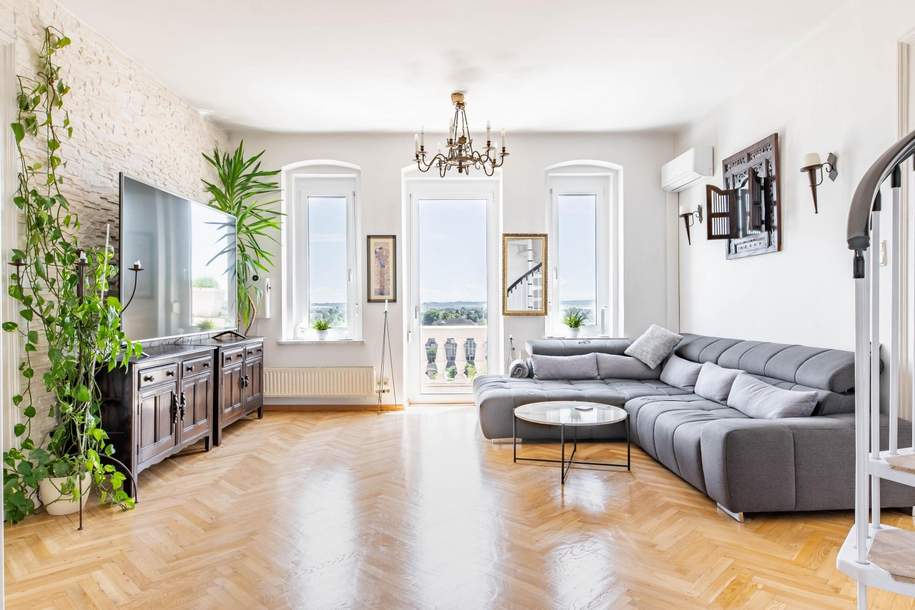***NEUER PREIS*** Penthouse-Wohnung in Jungendstilvilla in Leonding, Wohnung-kauf, 725.000,€, 4060 Linz-Land