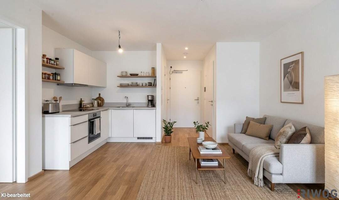 ERSTBEZUG | 2-Zimmer Neubau mit Loggia | 4. OG | Fernwärme | Fassadenbegrünung | TG-Stellplatz optional | Nachhaltiges Wohnbauprojekt