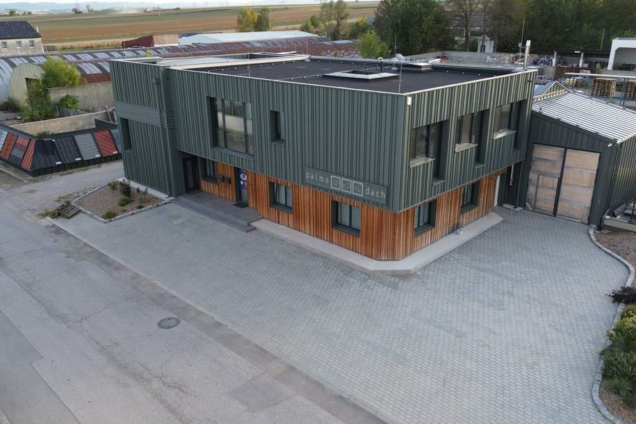 top ausgestattetes Betriebsobjekt mit beheizter Produktionshalle, klimatisierte Büros und Betriebsgelände zu vermieten, Gewerbeobjekt-miete, 3.000,00,€, 7033 Mattersburg