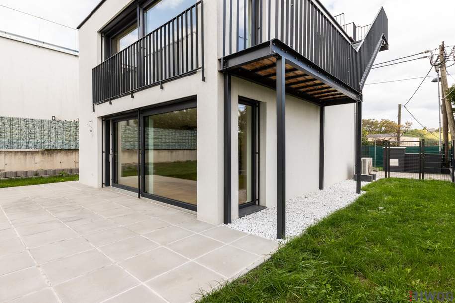 MINI VILLA AM HACKENBERG MIT CA. 37m² DACHTERRASSE UND IMPOSANTEM WEITBLICK AUF DIE CITY - EIGENGRUND IM KLEINGARTEN - GANZJÄHRIG BEWOHNBAR, Haus-kauf, 849.000,€, 1190 Wien 19., Döbling