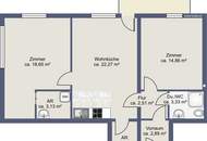 3-Zimmer-Wohnung + 8 m² Balkon