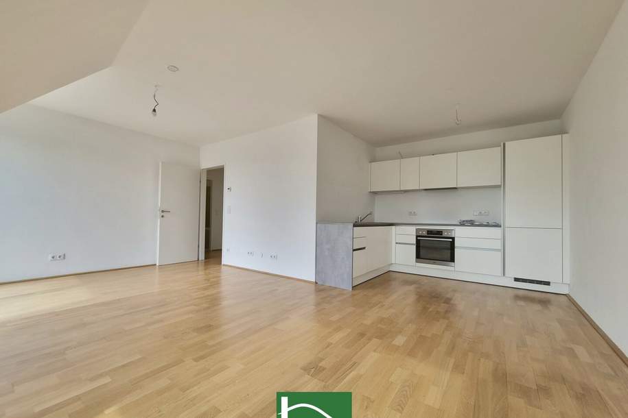 Wohnen in Grünruhelage im Herzen Stammersdorfs – Einbauküche und Freifläche inklusive! - JETZT ZUSCHLAGEN, Wohnung-miete, 849,77,€, 1210 Wien 21., Floridsdorf