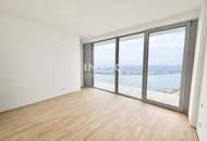 Sky Living für Familien im DC2 Tower – Exklusive 3-Zimmer-Eckwohnung mit zwei Loggien, Südblick und Weitblick über Wien &amp; Donau. Raum zum Ankommen. Platz zum Wachsen.