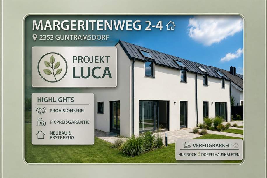 ++ Die letzten 6 HÄUSER ++ Preiswerte DOPPELHAUSHÄLFTE, Haus-kauf, 474.000,€, 2353 Mödling