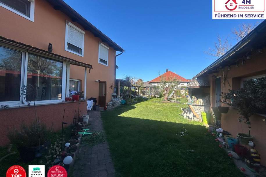 Stilvolles Zweifamilienhaus mit großem Privatgarten – Großzügiges Wohnen auf zwei Ebenen, Haus-kauf, 549.000,€, 2231 Gänserndorf