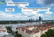 Neuwertige 2-Zimmer-Wohnung mit großer Innenhof-Fensterfront, Balkon und moderner Komplettküche! Nähe Millennium City, Handelskai und Donau. - WOHNTRAUM