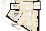 3-Zimmer-Neubauwohnung inkl Komplettküche, Terrassen Außenflächen und Kellerabteil / HS17 Top B-40