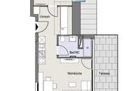 UNBEFRISTET: 2-Zimmer-DG inkl. großer Terrasse ab NOVEMBER!