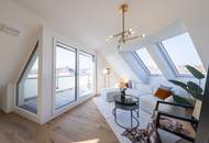 WINTERAKTION: DG-Traum | Erstbezug, 3-Zimmer, Dachterrasse mit Wien-Blick, Abstellraum, Kellerabteil