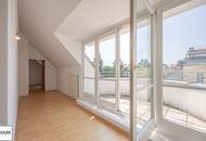 ** Top gepflegte 4 Zimmer Dachgeschoss Wohnung mit Alleinutzung 3er hofseitigen Terrassen - Maisonette Wohnung - Nähe Bahnhof Gersthof ** ab sofort **