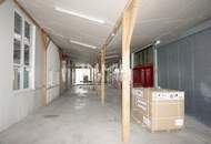 Große Lagerhalle auch beheizbar und Nebentrakt mit 740 m² Nutzfläche (Einfahrtstor 350x470) Industrieboden.