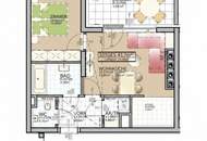 Attraktive 2-Zimmer-Neubau-Wohnung nahe S7 Kaiserebersdorf mit Süd-Loggia und gemeinschaftlicher Dachterrasse