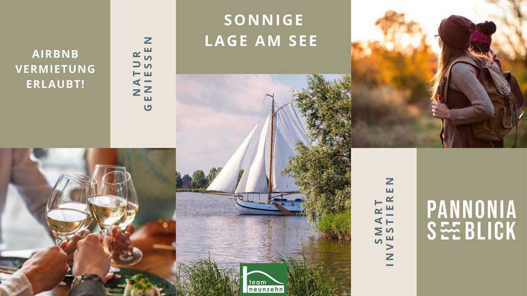 MODERNES, cooles Design, tolle Ausstattung - DURCHDACHTE Grundrisse für Ihren Wohntraum– PANNONIA SEEBLICK- immer Urlaubsfeeling! - JETZT ZUSCHLAGEN