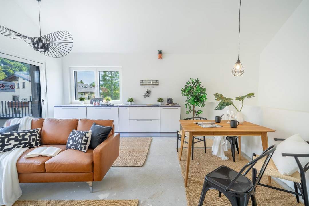 Lichtdurchflutete Neubauwohnung im Penthouse-Stil in Salzburg