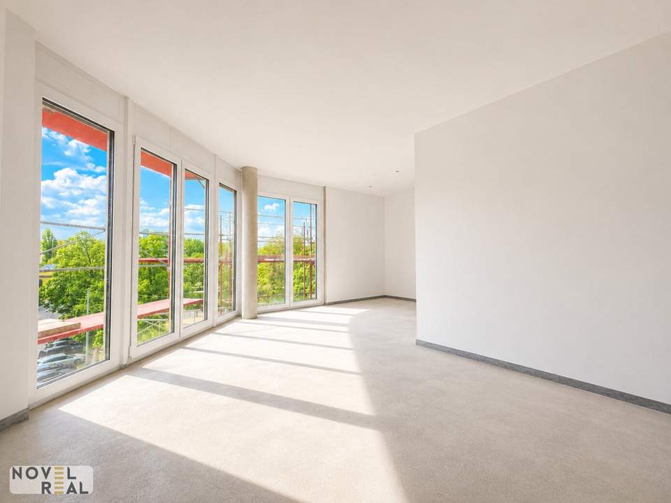 NEU | Exklusive Aktion – Küche inklusive | Jetzt sichern! "DONAU PERLE" Exklusiver Erstbezug in Wien: Stilvolle 2-Zimmer-Wohnung mit Balkon in Toplage!