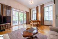 Großzügige 3 Zimmer Altbau-Wohnung mit gemütlicher Innenhof-Terrasse (50m²) &amp; U4-Anbindung - ab 1.10.25 beziehbar!