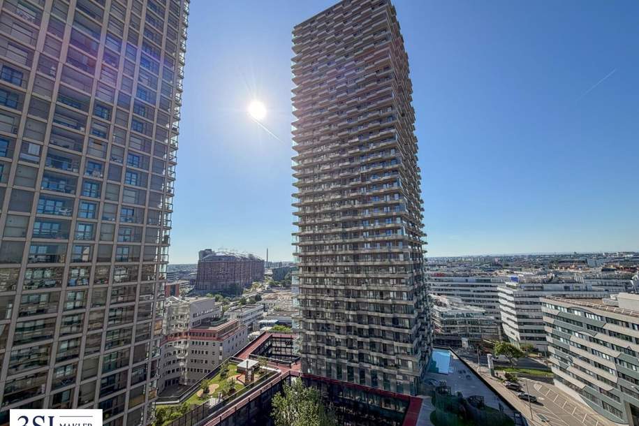 Elegante 2-Zimmer-Wohnung mit Balkon im 3. Bezirk mit Weitblick über Wien, Wohnung-miete, 1.099,28,€, 1030 Wien 3., Landstraße