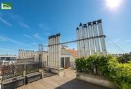 Stilvolle Dachgeschoss-Maisonette mit 3,5 Zimmern, riesiger Terrasse und WG-Eignung nahe U6 Nußdorfer Straße!