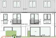 Bewilligtes Bauprojekt mit 4 Häusern