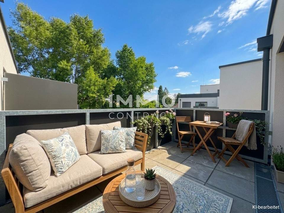 Hofseitige 2-Zimmer-Terrassenwohnung mit zusätzlichem Privatgarten – seltene Gelegenheit!