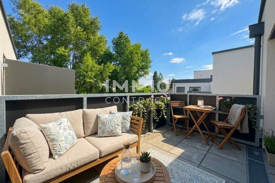 Hofseitige 2-Zimmer-Terrassenwohnung mit zusätzlichem Privatgarten – seltene Gelegenheit!, Wohnung-kauf, 247.500,€, 1220 Wien 22., Donaustadt