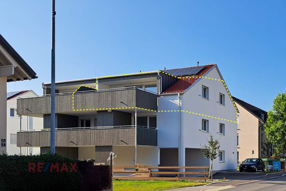 PROVISIONSFREI! Stilvolle 3-Zimmer-Dachgeschosswohnung in Wolfurter Neubauwohnanlage, Wohnung-kauf, 6922 Bregenz