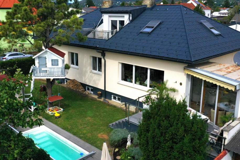 Großzügiges, modernisiertes Einfamilienhaus mit Pool in schöner Lage in Baden bei Wien!, Haus-kauf, 945.000,€, 2500 Baden