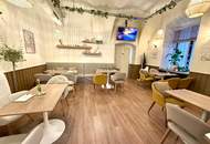 Charmantes Café-/Gastronomielokal im 1. Bezirk mit mediterranem Konzept